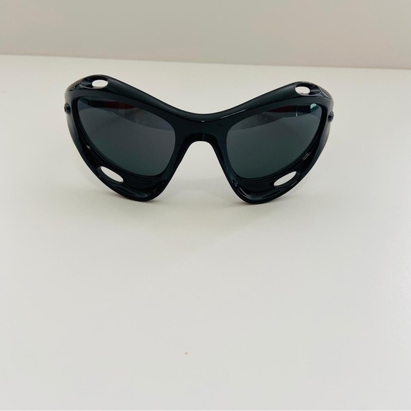 Steampunk chunky futuristic racing Running Fashion Sunglasses Glasses black - Picture 4 of 7